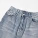 Light Blue Flared Jeans Unisex Summer Style Thin High Street Slimming Pants Cleanfit Straight Leg_mkmklike.com