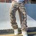 Men's Clothing Ripped Jeans Men's High Street Retro Personality Hip Hop Street Scratched Washed Loose Pants_mkmklike.com