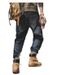 Men's plus Size Retro Design Jeans Loose Straight Leg American Style Casual Pants Trendy Autumn Wear_mkmklike.com
