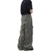 Suitable For All Seasons Unique Design Straight Leg Cargo Jeans For Men American High Street Loose Fit With Big Pockets_mkmklike.com