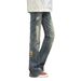 BOY Ethnic Style Patchwork Denim Jeans For Men American Retro Loose Fit Versatile Cleanfit Draped Flared Pants_mkmklike.com
