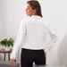 Women's Clothing Retro White Denim Jacket Short Lapel Spring Autumn Indigo Blue Workwear Metal Buttons For Fashionistas_mkmklike.com