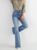 Women's Clothing High Waist Stretch Flared Jeans For Women - Slim Fit Comfort Denim Pants With Elastic Waistband_mkmklike.com