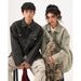 American High Street Denim Jacket Men And Women In Spring, Loose Washed Workwear Jacket, Versatile For Couples, Lapel_mkmklike.com