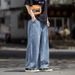 Woven Japanese Retro Wide-Leg Jeans Men, Harem Loose Straight Casual Long Pants, Trendy Brand Floor-Length High Street Pants_mkmklike.com
