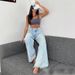 Vintage High-Waisted Straight-Leg Flare Jeans For Women - Retro Wide-Leg Denim Pants With Stretch, Comfortable & Stylish_mkmklike.com