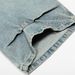 Washed Vintage Denim Scimitar Pants Men's High Street Trend Wide-Leg Trousers With Ruched Design And Curved Scythe Shape_mkmklike.com