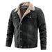 Loom Cross-Border Exclusive Denim Jacket Men, Fleece-Lined Thickened, Plus Size European And American Fashion Trend Outerwear_mkmklike.com
