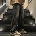 Men's Clothing Men's High-End Straight Leg Jeans Trendy Wide Leg Pants Loose Fit High Street Style Spring Autumn Fashion_mkmklike.com