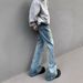 Nordmann American Style Casual Distressed Flared Jeans For Men High Street Vibe Versatile Slim Fit Cleanfit Long Pants_mkmklike.com
