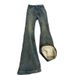 Fleece-Lined Vintage Straight Leg Jeans For Women – High Waist Stretchy Flared Bootcut With Slimming Fit_mkmklike.com