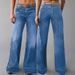 Women's High-Waisted Flared Denim Jeans - Comfortable Stretch Cotton Wide Leg Pants For Casual & Office Wear_mkmklike.com