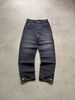 Men's Vintage Washed Denim Jeans - Straight Leg Embroidered Retro Jeans, Classic Streetwear Pants_mkmklike.com