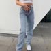 Women's Clothing High Waist Women's Butterfly Print Denim Jeans Solid Color Spring/Autumn Regular Fit Polyester_mkmklike.com