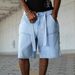 Men's Clothing Summer Casual Style Wide Leg Cargo Shorts Sporty Loose Fit Five Point Street Jeans_mkmklike.com