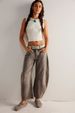 K Casual Loose Mid Waist Tube Shaped Women's Jeans. No Belt Or Other Accessories_mkmklike.com