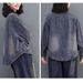 K Cowboy Jacket Long Sleeved Dark Retro Loose Short Casual Patchwork Women's Clothing_mkmklike.com