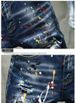 Men's Retro Washed Denim Shorts Summer Loose Casual Mid Waist Vintage High Street Style Old Blue Non-Stretch Machine Washable_mkmklike.com