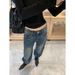 ELLE 9hour Design Texture Flared Jeans 2025 Autumn Winter Embroidered Back Pocket Casual Pants For Women Cxa535_mkmklike.com