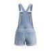 Summer Women's Distressed Denim Overalls Shorts Loose Casual Versatile Style Cross Border Foreign Trade Source Factory_mkmklike.com