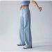 Women's Casual High-Waisted Stretch Denim Jeans - Comfortable Loose Fit For Everyday Wear (Light Blue, Sizes 25-32)_mkmklike.com