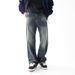 Men's Vintage Washed Flare Jeans – 100% Cotton Retro Denim With Distressed Details & Bootcut Hem For 90s Street Style_mkmklike.com