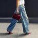 Women's Vintage Washed Denim Wide Leg Jeans Casual Stretch Cotton Fashionable Spring/Autumn Office Lady Style_mkmklike.com