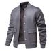 2024 Autumn Winter New Suede Velvet Foreign Trade European Size Stand Collar Casual Baseball Men's Jacket_mkmklike.com