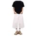 "Summer New White Cropped Wide Leg Denim Pants For Men - Premium Relaxed Straight Cut Mid-Length Shorts With Minimalist Style"_mkmklike.com