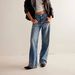 High-Stretch Flared Jeans – Rhinestone-Embellished Peacock Blue Denim (S-2XL, Ultra-Low Rise & Glamorous Fit)_mkmklike.com