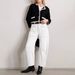 "Vintage-Inspired High Waisted Jeans – Distressed Patch Pocket Workwear Denim For Women (Black/White/Light Blue/Medium Blue, S-XXL)"_mkmklike.com