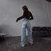 American Retro Hot Girl High Waist Straight Floor Length Trousers With Tattered Back Design Slim Jeans For Women In Four Seasons_mkmklike.com
