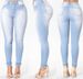K Fashionable Slim Fit Elastic Denim Shorts For Women_mkmklike.com