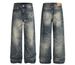 Cleanfit Washed Denim Jeans – Straight Leg Relaxed Fit With Vintage Cat Whiskers & Button Fly_mkmklike.com