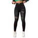 Women's Clothing High Street Fashion Personality Ripped Women's Elastic Slim Fit Denim Pants_mkmklike.com
