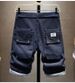 Retro Washed Denim Shorts for Men Vintage Workwear Style Multi-Pockets Mid-Rise Straight Fit Comfortable Cotton Casual Summer Shorts_mkmklike.com