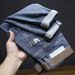 Men's Clothing Slim Fit Jeans For Men - Stretch Comfort Straight Leg Tapered Denim Pants | Classic Blue/Black/Grey Washed | Casual & Versatile_mkmklike.com