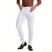 Men's Clothing Light Colored Slim Fit Stretchy Jeans For Men Stylish Summer Pants For Young People_mkmklike.com
