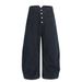 American High Street Scimitar Jeans Men's Long Niche Personality Design Button Cardigan Arc Scythe Pants Trendy_mkmklike.com