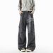 Large Size American Street Cross Letter Printing Tooling Casual Pants Men's 2026 New Drape Wide-leg Trousers_mkmklike.com