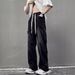 Vintage Washed Distressed Jeans – Oversized Straight-Leg Denim With Artful Rips (S-XXXL, Lightweight Cotton, 90s Streetwear Revival)_mkmklike.com
