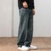 Broken Stock Design New Jeans Men's Harlan Loose Straight-leg Pants Washed Retro Trendy Brand Youth Control 108 Know Clothes Decoration Mi Ke K11_mkmklike.com