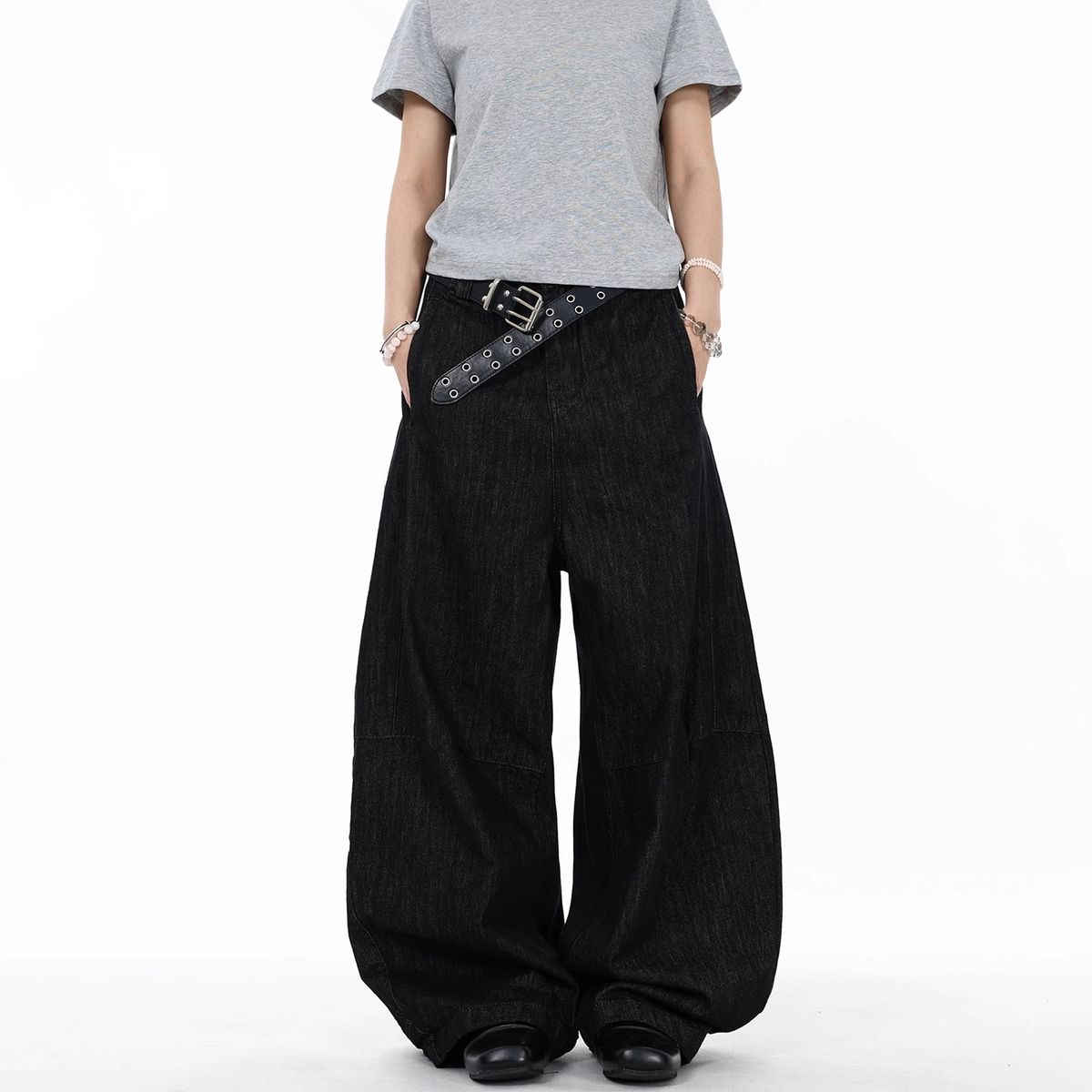 Men's Clothing Retro Loose Fit High Waist Straight Leg Jeans - Cleanfit Style Summer Casual Streetwear With Dropped Crotch & Tapered Hem_mkmklike.com