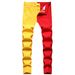 Men's Clothing Korean Style Trendy Patchwork Slim Fit Casual Men's Pants_mkmklike.com