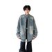 Loom Style Denim For Men, Spring Autumn, Retro High-End Feel, European And American Trendy Brand, Striped Stand Collar Jacket_mkmklike.com
