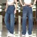 Men's Loose Fitting Wide Leg Jeans Korean Style Casual Versatile Stylish Handsome Spring Summer Clothing_mkmklike.com