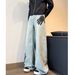 Nordmann American High Vibe Style Palm Print Jeans For Men, Niche Design, Loose Straight Hip Hop Street Pants_mkmklike.com