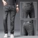 High-end Blue Jeans Men's Loose Straight Autumn And Winter 2025 New Elastic Casual Large-size Versatile Pants Men_mkmklike.com