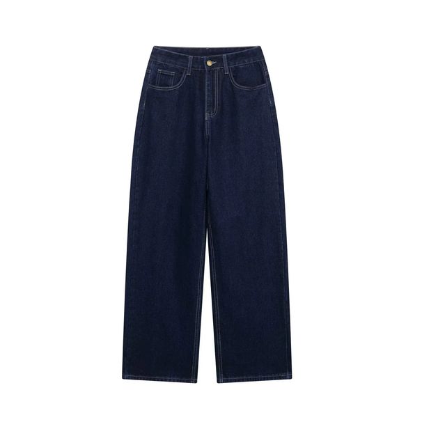K Women's Fashion Casual Suit With Elegant Temperament, Waist Strap, Cinched Waist, Lapel, Denim Suit_mkmklike.com