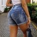 Women's High Elastic Slim Fit Denim Shorts Style Summer New Arrivals_mkmklike.com